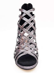 Carica immagine nella Galleria, Wish Dance Shop Intrigo in Glitter Carbon e Plateaux
