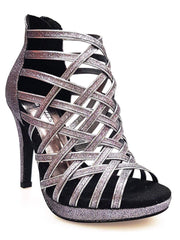 Carica immagine nella Galleria, Wish Dance Shop Intrigo in Glitter Carbon e Plateaux
