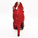 Carica immagine nella Galleria, Wish Dance Shop Intrigo in Glitter Rosso e Plateaux
