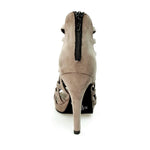 Load image into Gallery viewer, Intrigo (780) - Woman&#39;s Shoe in Dove Gray Suede with Wide Stiletto Heel and Plateau
