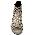 Load image into Gallery viewer, Intrigo (780) - Woman&#39;s Shoe in Dove Gray Suede with Wide Stiletto Heel and Plateau
