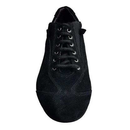 Scarpa sneaker Pantera Ivan in camoscio nero, con design elegante e comodo, ideale per stile casual e sportivo.