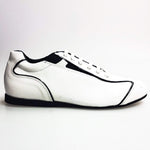 Load image into Gallery viewer, Wish Dance Shop Ivan - Sneaker in Pelle Bianca Profili Neri Habana
