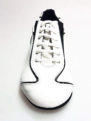 Load image into Gallery viewer, Wish Dance Shop Ivan - Sneaker in Pelle Bianca Profili Neri Habana

