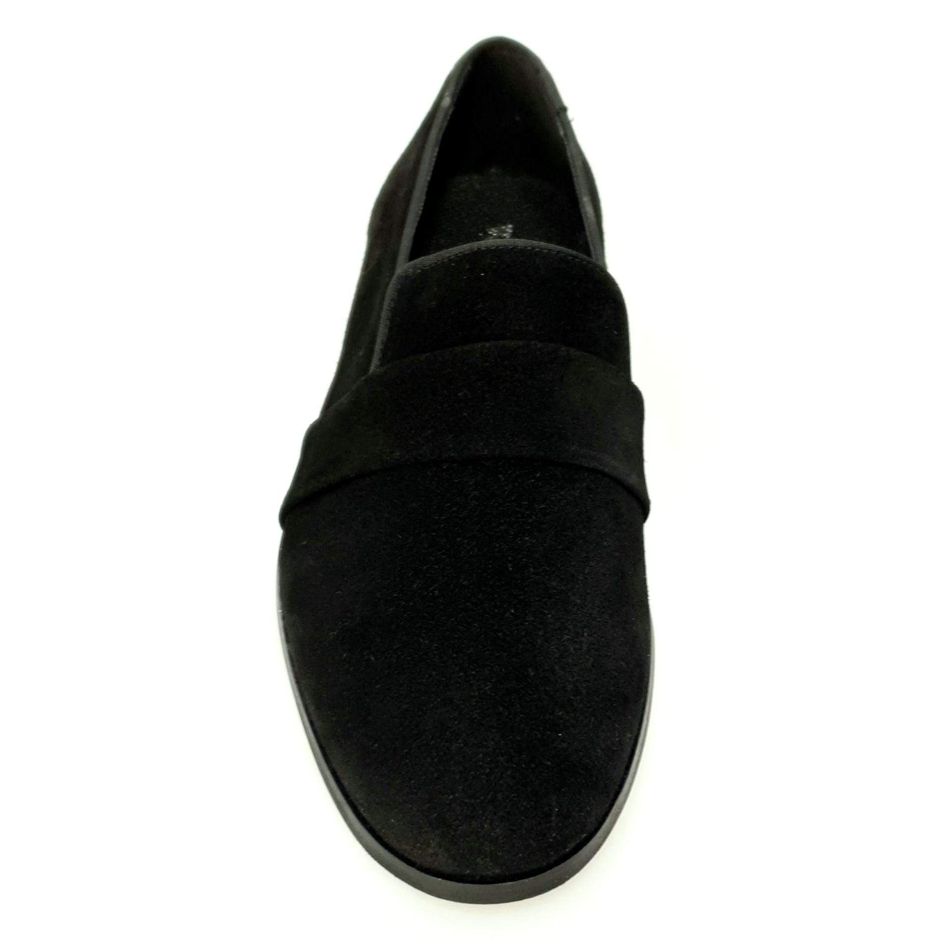 Scarpa mocassino da uomo Jackson in camoscio nero con fodera in vera pelle, prodotto Wish Dance Shop.