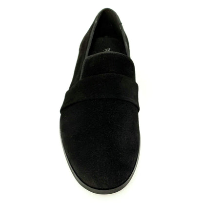 Scarpa mocassino da uomo Jackson in camoscio nero con fodera in vera pelle, prodotto Wish Dance Shop.