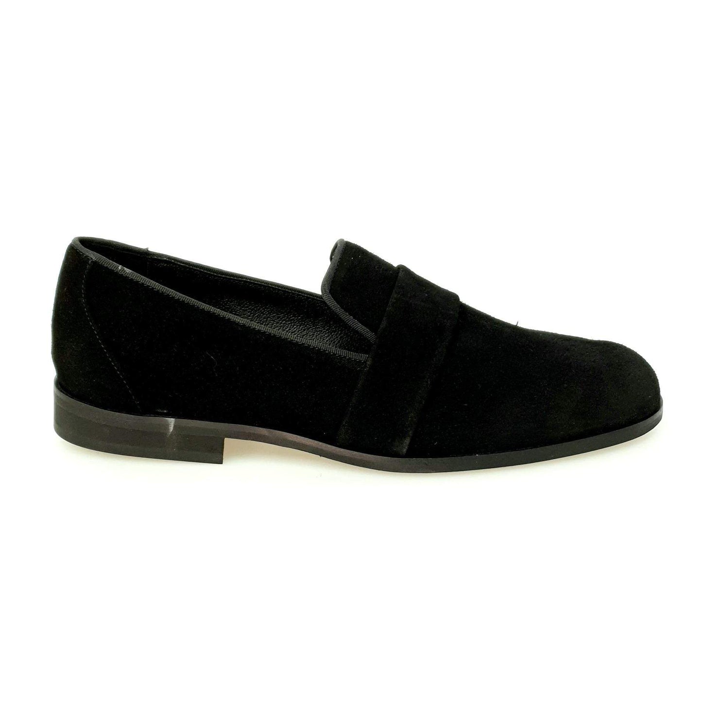 Mocassino da uomo Jackson in camoscio nero con fodera in vera pelle, scarpa elegante di Wish Dance Shop.