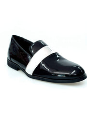 Carica immagine nella Galleria, Wish Dance Shop Jackson Mocassino Vernice Nera e Fascia Argento
