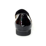 Load image into Gallery viewer, Wish Dance Shop Jackson Mocassino Vernice Nera e Fascia Oro
