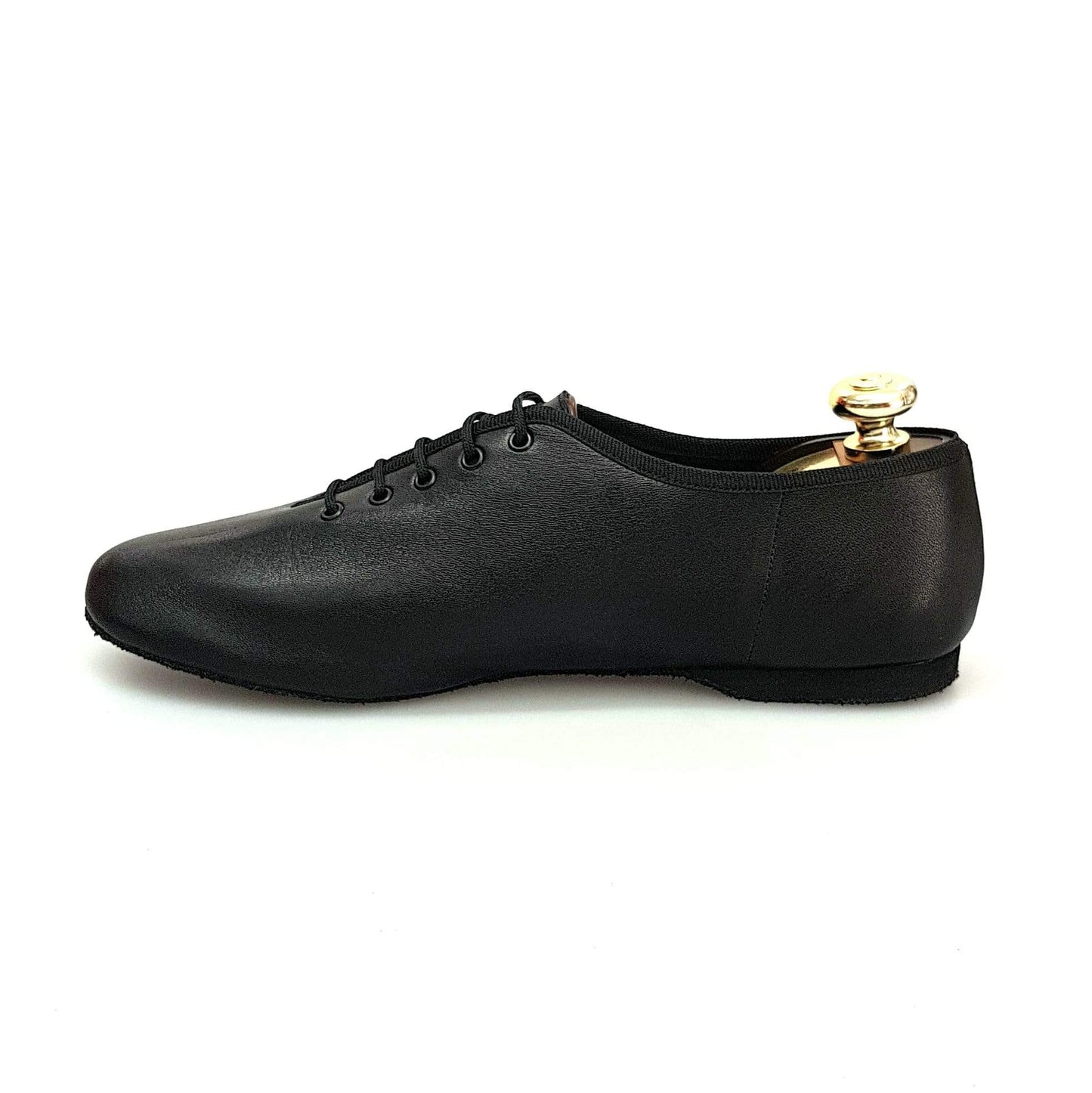 Scarpa Jazz Confort Wish Dance Shop in pelle nera, con suola antiscivolo e design elegante per danza jazz e performance.
