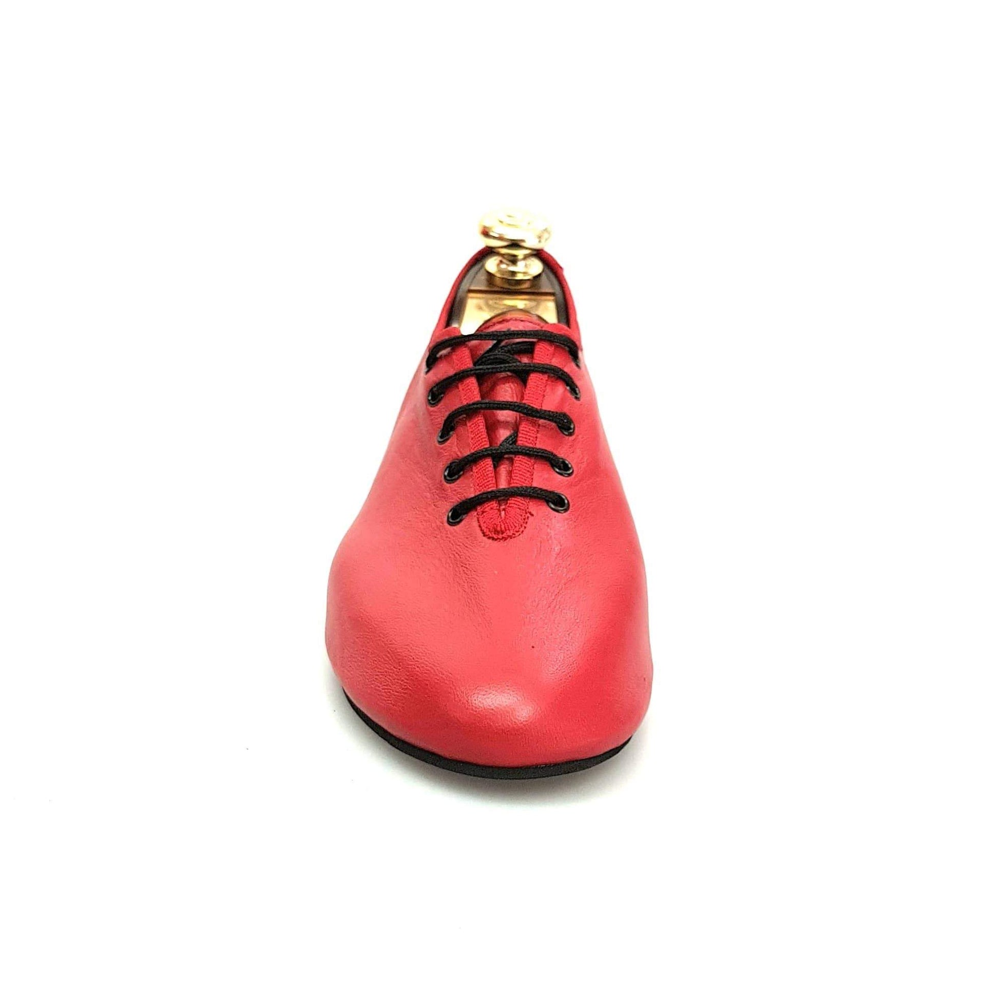 Scarpa Jazz Confort Wish Dance Shop in pelle rossa, con suola aderente e design elegante per danza jazz.