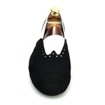 Load image into Gallery viewer, Wish Dance Shop Jazz 06 Camoscio Nero Elastico Bianco
