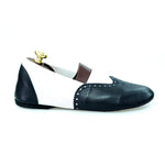 Carica immagine nella Galleria, Wish Dance Shop Jazz 06 Pelle Nera Elastico Bianco
