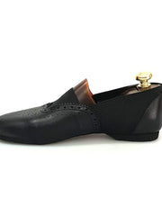 Carica immagine nella Galleria, Wish Dance Shop Jazz 06 Pelle Nera Elastico Nero
