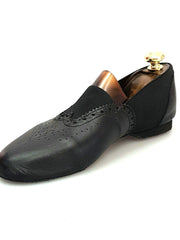 Carica immagine nella Galleria, Wish Dance Shop Jazz 06 Pelle Nera Elastico Nero
