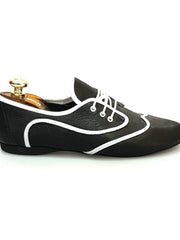 Carica immagine nella Galleria, Wish Dance Shop Jazz 07 Corsaro Pelle Nera Kro Bianco
