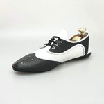 Load image into Gallery viewer, Wish Dance Shop Jazz 07 Pelle Nera Pelle Bianca con Krò Bianco
