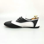 Load image into Gallery viewer, Wish Dance Shop Jazz 07 Pelle Nera Pelle Bianca con Krò Bianco
