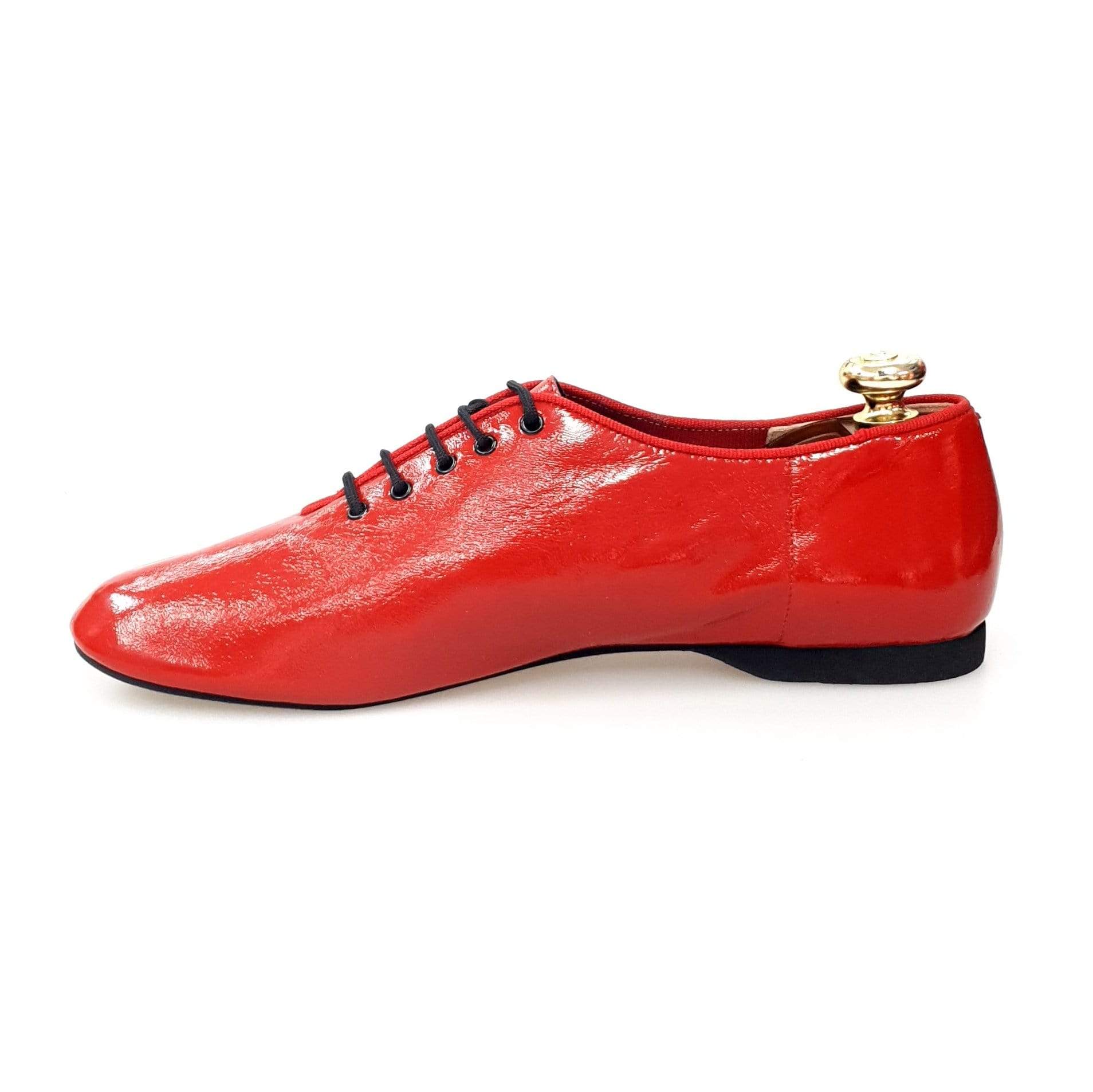 Scarpa Jazz 04 da allenamento in vernice rossa di Wish Dance Shop, scarpa da danza elegante e confortevole.