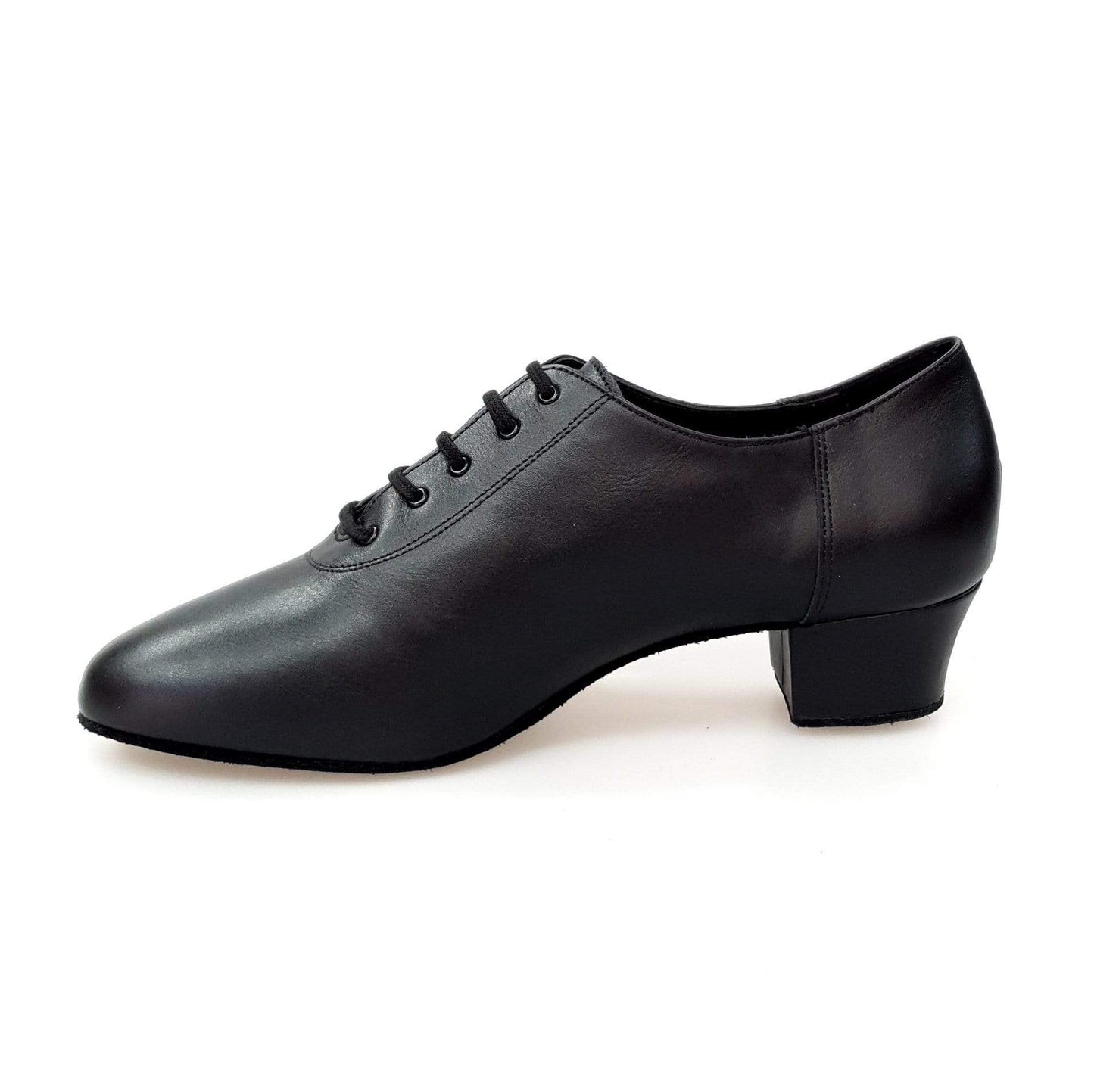 Scarpa da uomo Philip 888 in pelle nera, stringata Flex per danza sportiva, suola ultraflex, ideale per latino americano.
