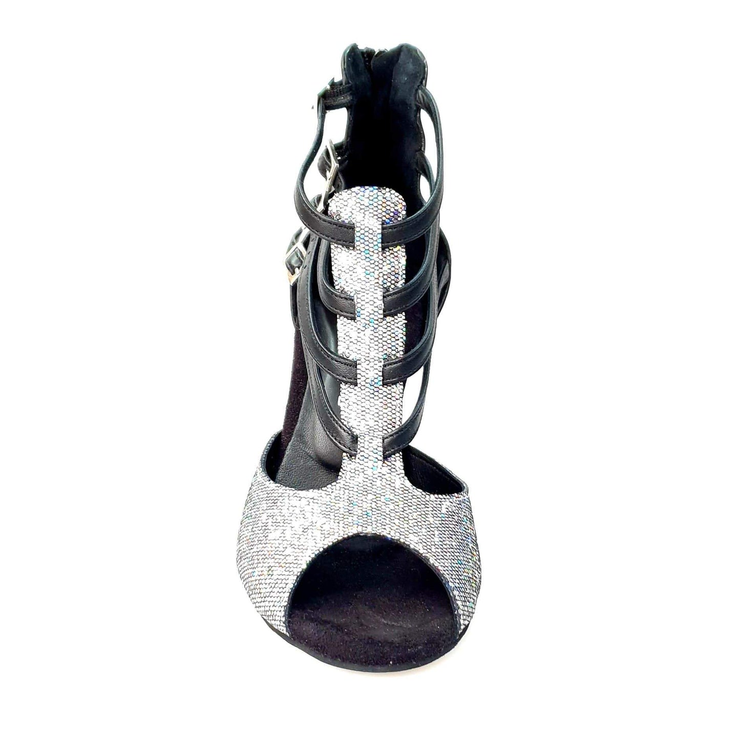 Scarpa da donna Malon 779F Wish Dance Shop in multicolor Boreale Silver con tallone in pelle nera.