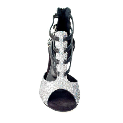 Scarpa da donna Malon 779F Wish Dance Shop in multicolor Boreale Silver con tallone in pelle nera.