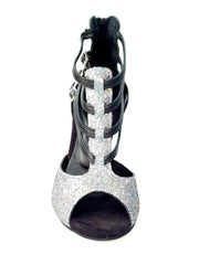 Load image into Gallery viewer, Lussuria F (779F) - Woman&#39;s Shoe in Multicolor Boreal Silver with Black Leather Heel
