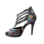 Load image into Gallery viewer, Wish Dance Shop Lussuria in New Velvet Cinturini in Glitter Nero con Plateau
