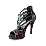 Load image into Gallery viewer, Wish Dance Shop Lussuria in New Velvet Cinturini in Glitter Nero con Plateau
