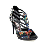 Load image into Gallery viewer, Wish Dance Shop Lussuria in New Velvet Cinturini in Glitter Nero con Plateau
