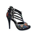 Load image into Gallery viewer, Wish Dance Shop Lussuria in New Velvet Cinturini in Glitter Nero con Plateau
