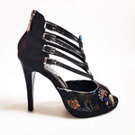 Load image into Gallery viewer, Wish Dance Shop Lussuria in New Velvet e Lurex Nero con Plateau
