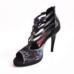 Load image into Gallery viewer, Wish Dance Shop Lussuria in New Velvet e Lurex Nero con Plateau
