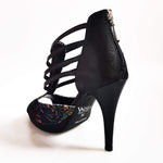 Load image into Gallery viewer, Wish Dance Shop Lussuria in New Velvet e Lurex Nero con Plateau
