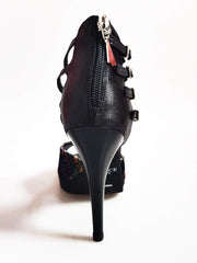 Carica immagine nella Galleria, Wish Dance Shop Lussuria in New Velvet e Lurex Nero con Plateau
