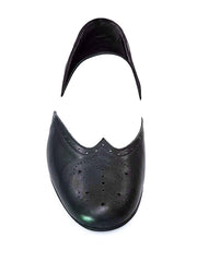 Carica immagine nella Galleria, Wish Dance Shop Mocassino Brogue in Pelle Bianca e Nera
