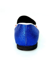 Carica immagine nella Galleria, Wish Dance Shop Mocassino in Glitter Modello Cuba con Profili Bianchi
