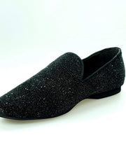 Carica immagine nella Galleria, Wish Dance Shop Mocassino in Glitter Nero Premium con interno in Pelle
