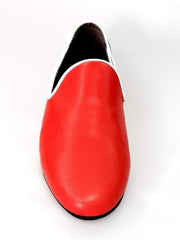 Carica immagine nella Galleria, Wish Dance Shop Mocassino in Pelle Modello Cuba con Profili Bianchi
