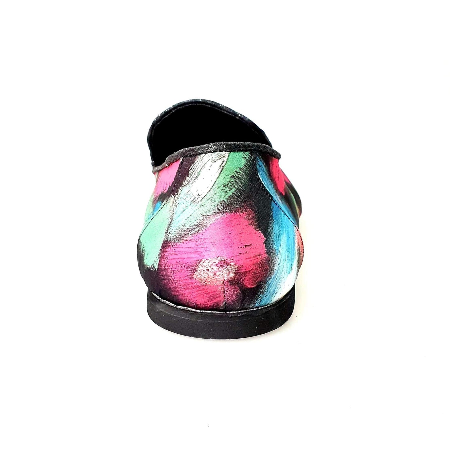 Mocassino uomo Admiral Iris Black in tessuto Picasso nero con profili in lurex nero e dettagli in vera pelle italiana.