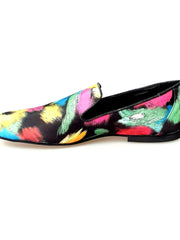 Load image into Gallery viewer, Admiral Iris Black (800PJ) - Men&#39;s Loafer in Black Picasso Fabric with Black Lurex Profiles Covered in Genuine Italian Leather
