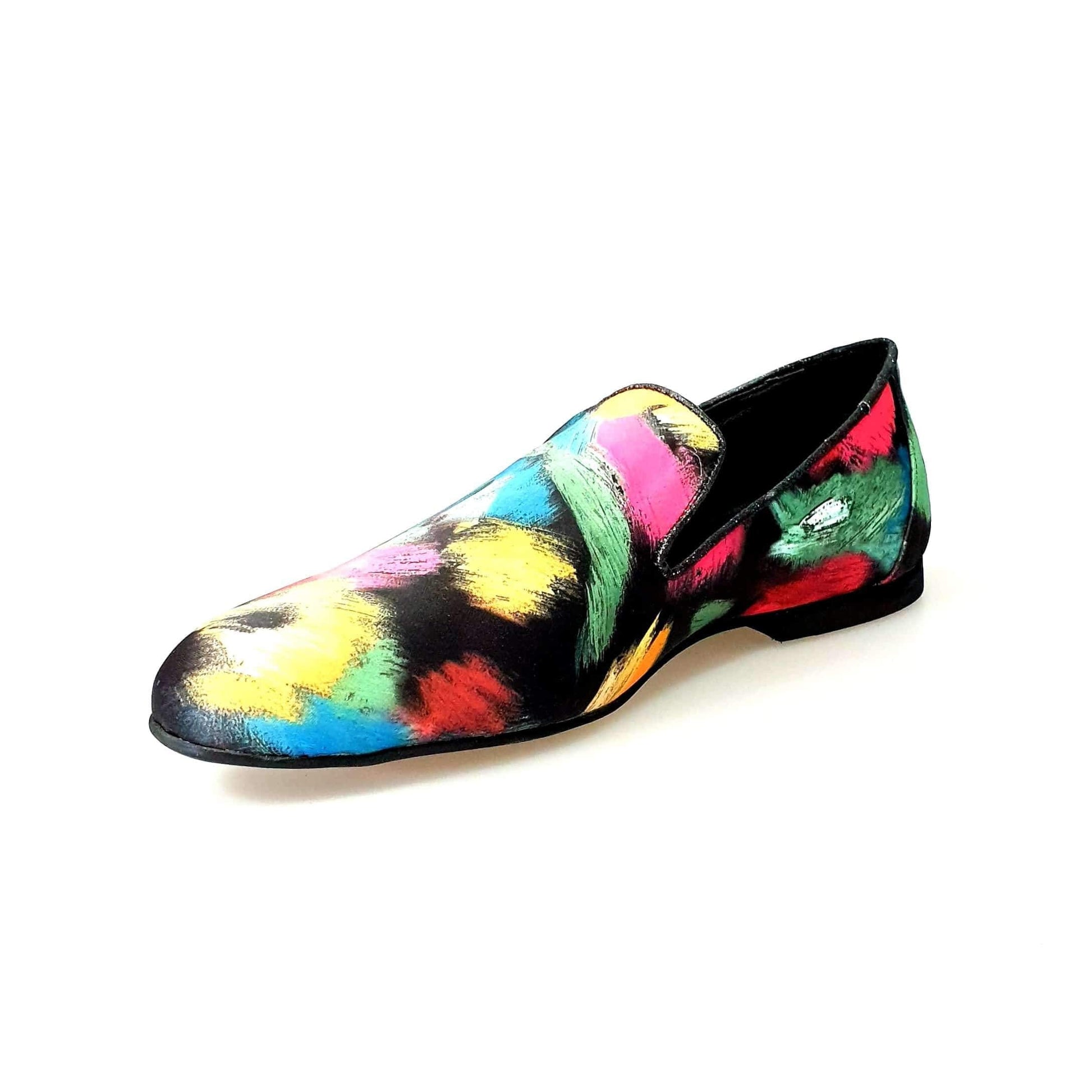 Mocassino uomo Admiral Iris Black Wish Dance Shop in tessuto Picasso nero con dettagli in lurex nero e rivestito in vera pelle italiana