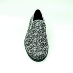 Carica immagine nella Galleria, Doge (800PJ) - Mocassino da Uomo in Tessuto Veneziano Fiorato Silver con Profili in Lurex Silver Rivestito in Vera Pelle Italiana
