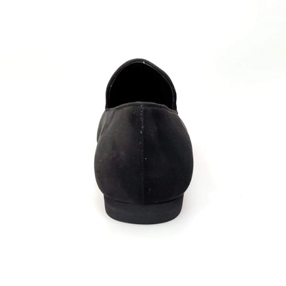 Mocassino da uomo in camoscio nero Wish Dance Shop, scarpa elegante in stile classico con suola in gomma.