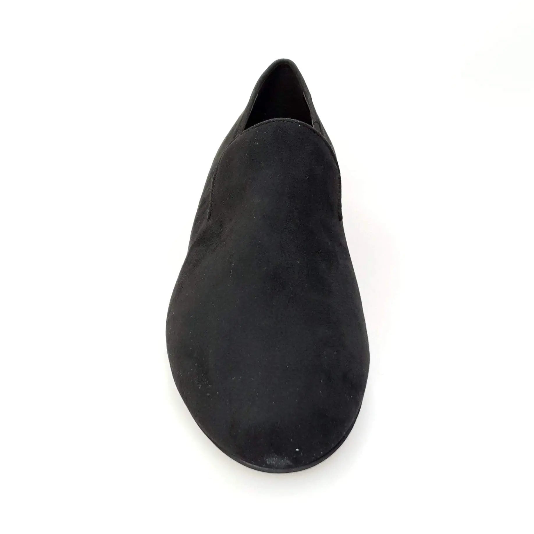 Mocassino da uomo in camoscio nero Wish Dance Shop, scarpa elegante con dettaglio classico e suola in gomma.