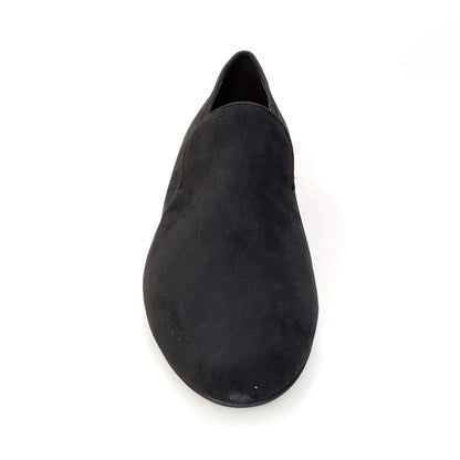 Mocassino da uomo in camoscio nero Wish Dance Shop, scarpa elegante con dettaglio classico e suola in gomma.