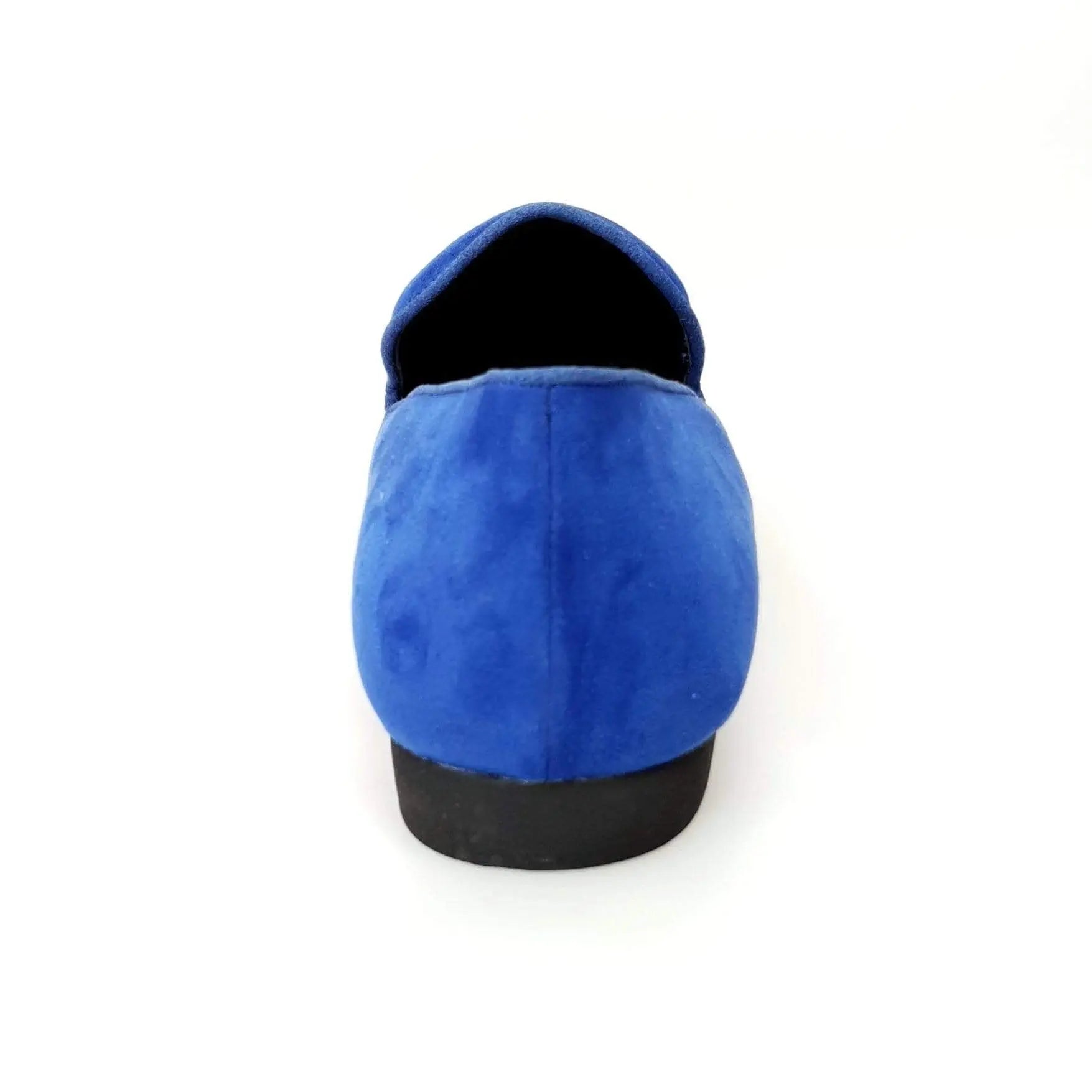 Scarpa mocassino da uomo Wish Dance Shop in camoscio royal blu, dettagli eleganti e comodi, con suola in gomma.