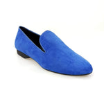 Load image into Gallery viewer, Wish Dance Shop Mocassino Uomo in Camoscio Royal Blu
