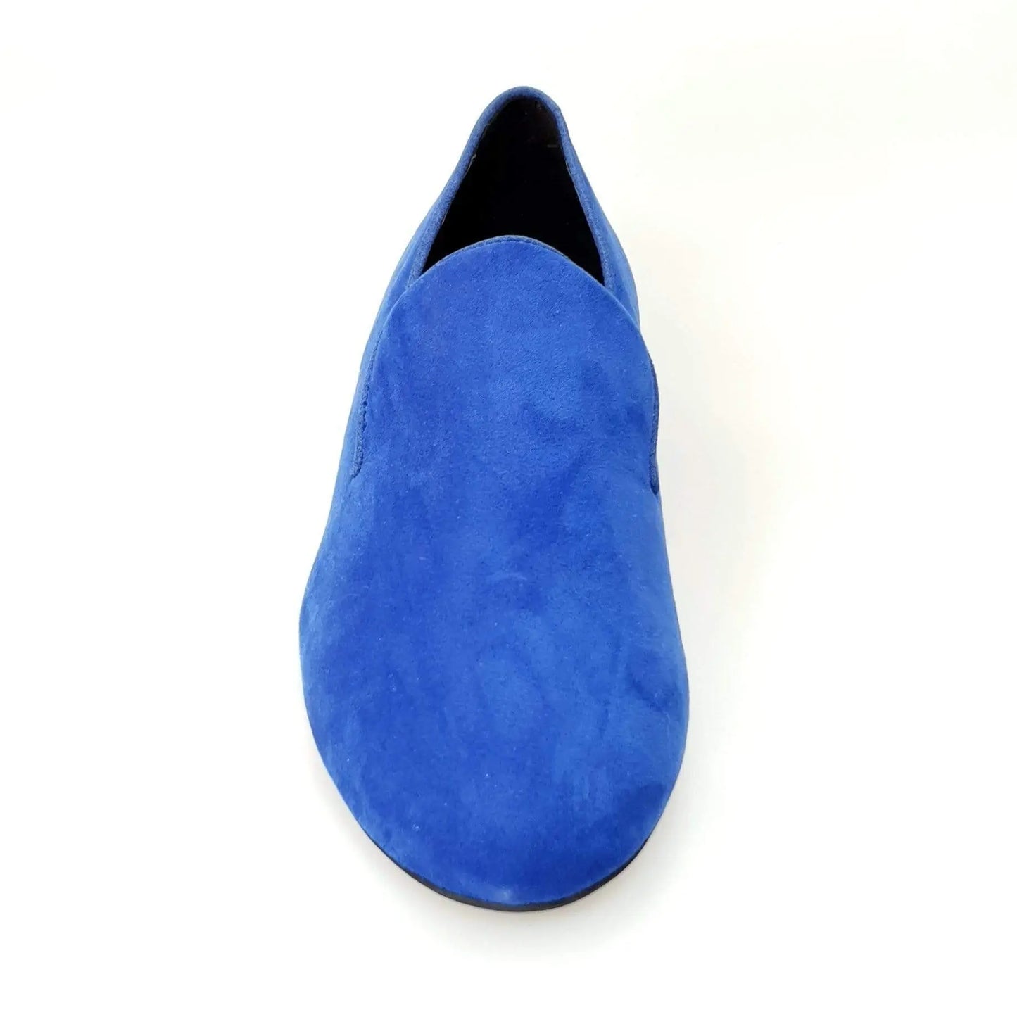 Scarpa mocassino da uomo Serse (800) in camoscio Royal Blu, elegante e confortevole, con dettagli classici e suola in gomma.