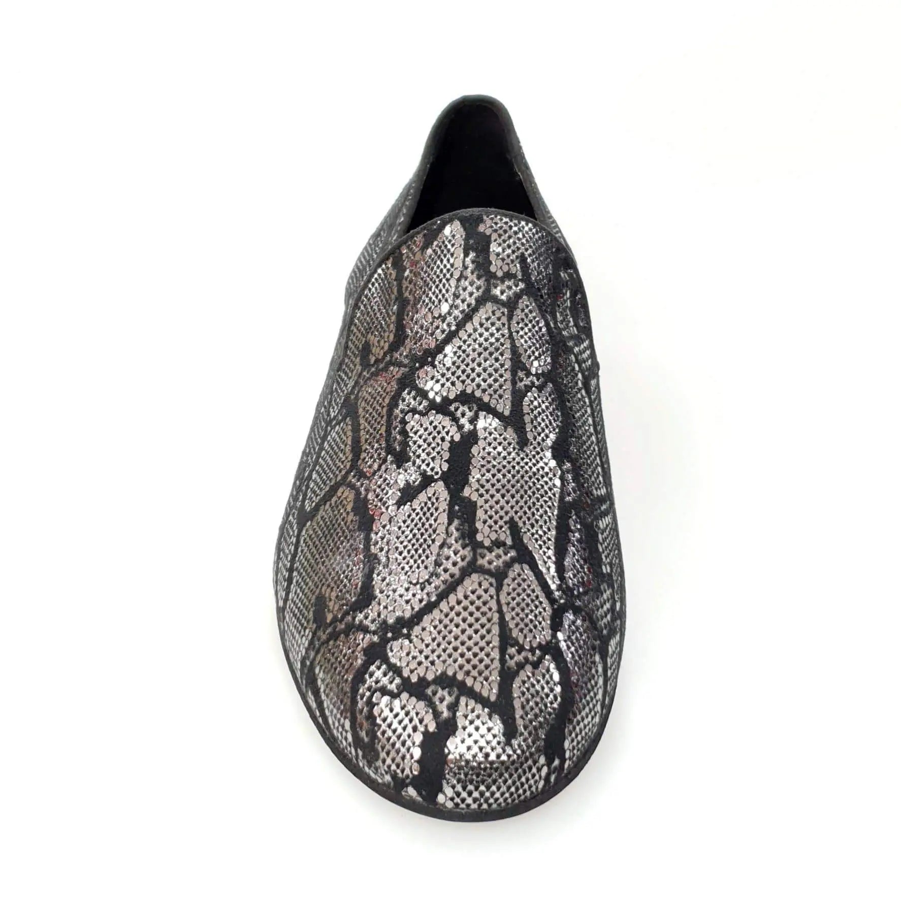 Scarpa uomo Serse (800) in pelle lavorata con fantasia Giga Python, mocassino elegante in stile naturale.